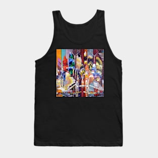 City of London Skyline Abstract Painting 800 Tank Top